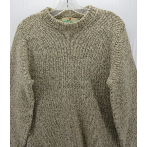 VGT Eastern Mountain Sports Sweater Small Fisherman EMS Wool 80s USA - Picture 2 of 10